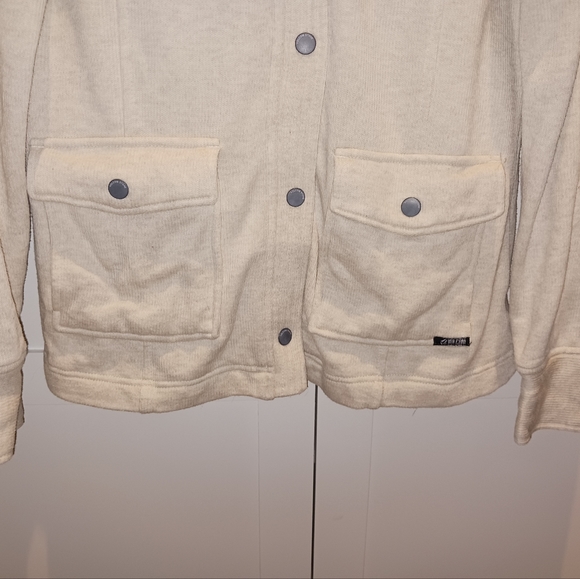 Volcom Cream Military Style Shacket - Picture 3 of 11